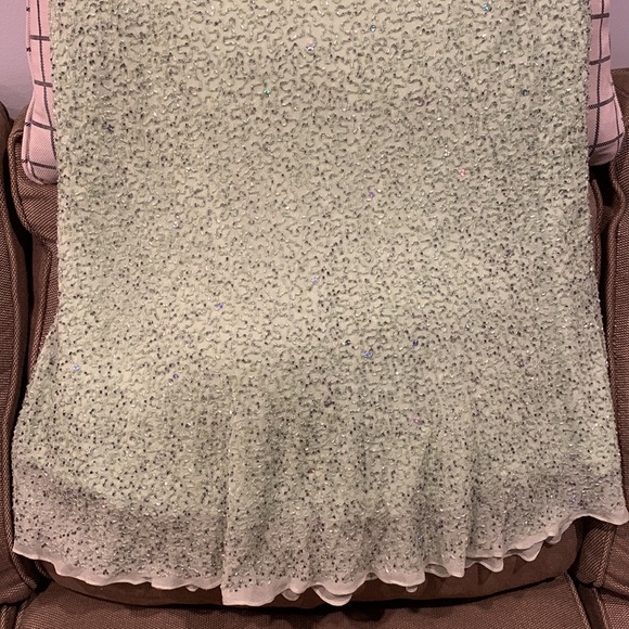 Lillie Rubin lime green Sequin skirt - Picture 3 of 8